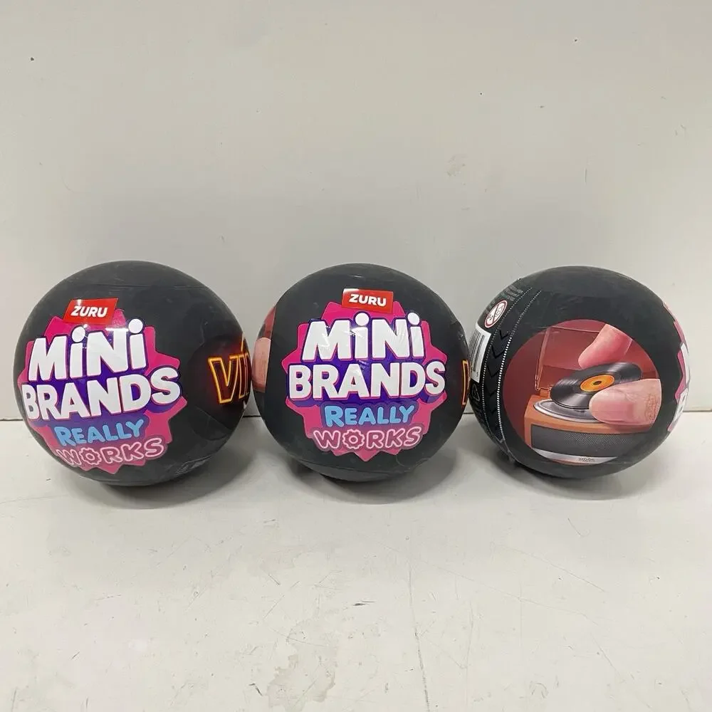 ZURU Mini Brands Really Works Vinyl Record Capsules LOT OF 3 READY TO SHIP NEW - Picture 1 of 2